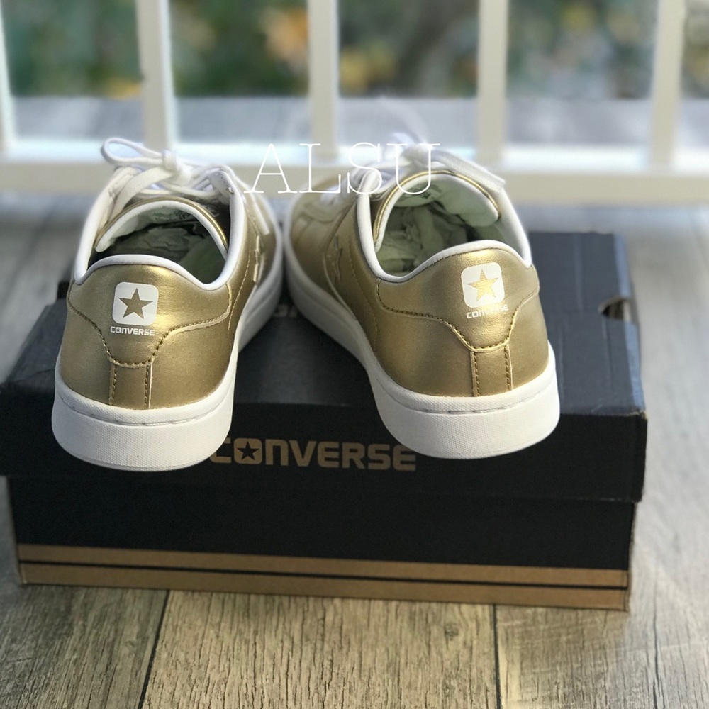 NWT Converse PL LP OX Light Gold W AUTHENTIC - Picture 5 of 8